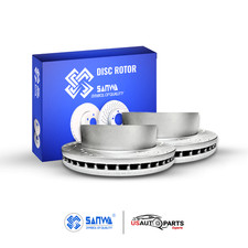 Pair Of Front Brake Rotor Vented Geomet Coated Ds 355mm For Gmc 11-24 6.6l