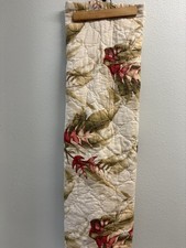TOMMY BAHAMA SHAMS KING SET OF 2 TANZANIA TROPICAL FLORAL TAN RED GREEN BEACH