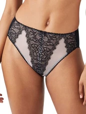Wacoal 841186 Retro Chic Hi-Cut Brief  - Black XL (New)
