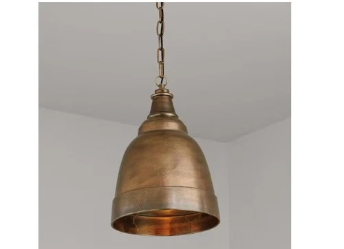 Capital Lighting Sedona 1-Light Oxidized Brass Sand-Cast Small Bell Pendant - Picture 2 of 4