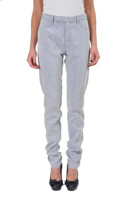 Maison Martin Margiela MM6 Women's Multi-Color Linen Casual Pants US 6 IT 42