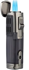 Cigar  Triple Jet  Torch lighter  with flame control and cigar punch. Butane 
