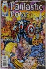 Fantastic Four #3 Vol. 2 Direct Edition Marvel Comics 1996 F+ Sleeve And Board 