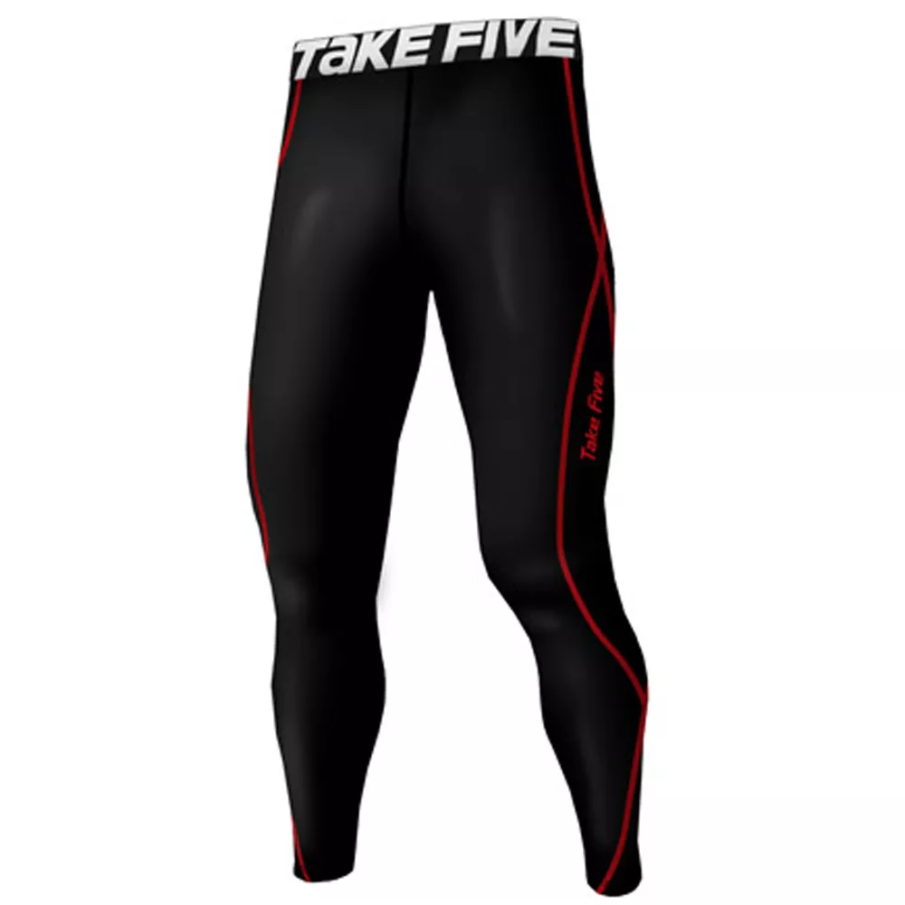 Take Five Mens Skin Tight Compression Base Layer Running Pants Leggings 197