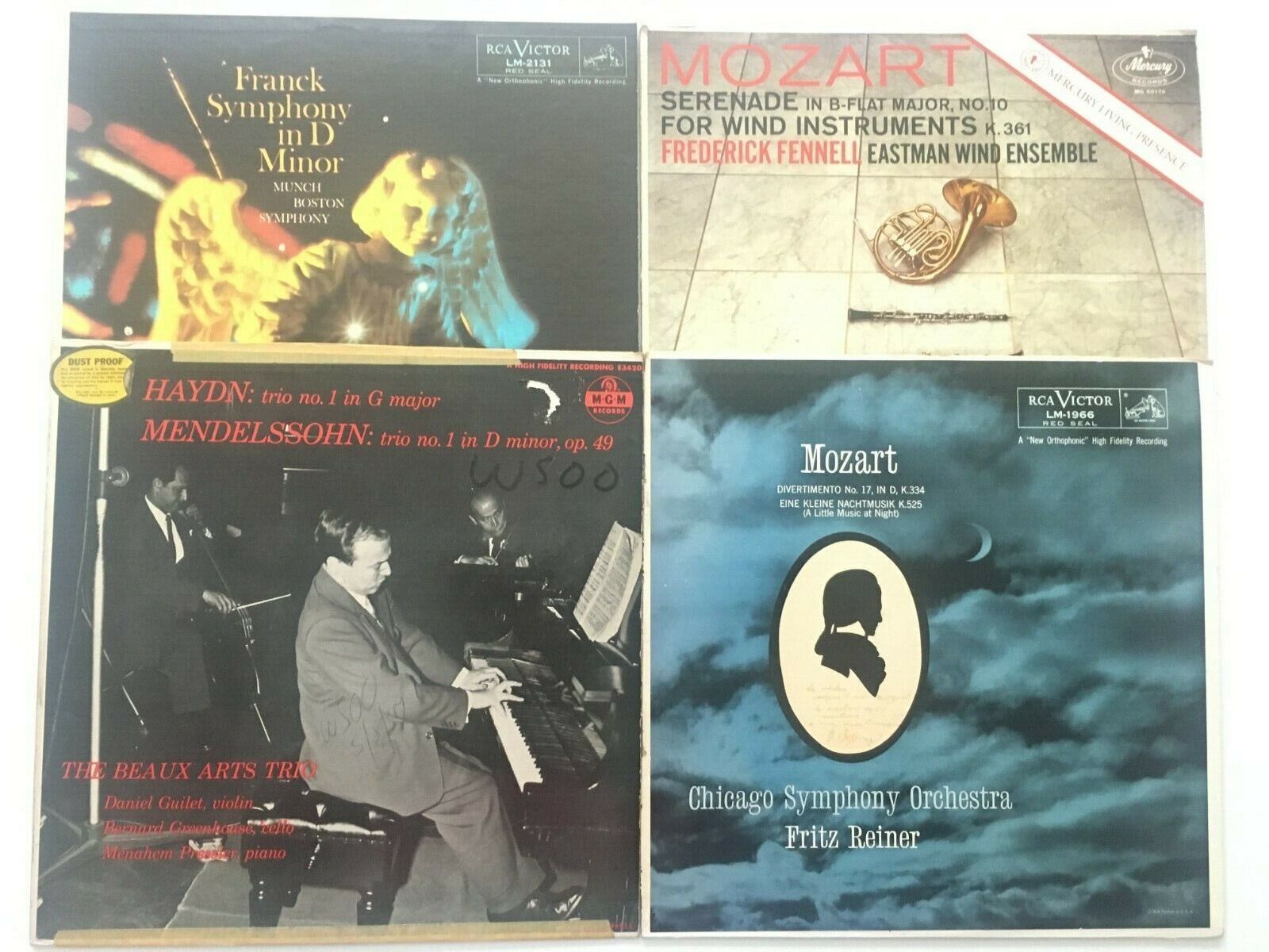 Franck Haydn Mozart Classical Lot 4 Vinyl Record LP LM 2131 E3420 VG