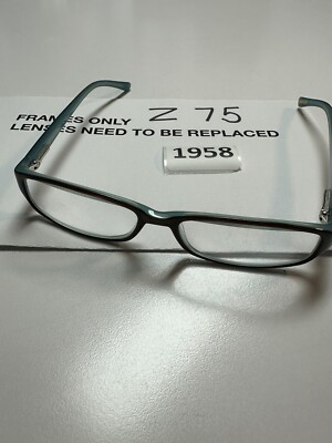 Ted Baker Eyeglasses Frames Dragon B816 BRH Brown Blue Rectangular 53-15-135