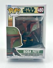 Boba Fett Metallic #480 The Book of Boba Fett Funko Pop box and figure