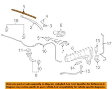 GM OEM 10-16 SRX Windshield Wiper Washer Components-Wiper Blade 19432581