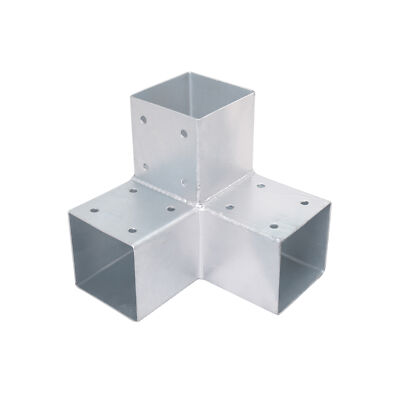 Holzverbinder HEB-22 Eckmodell für drei 90x90 mm Balken verzinkt