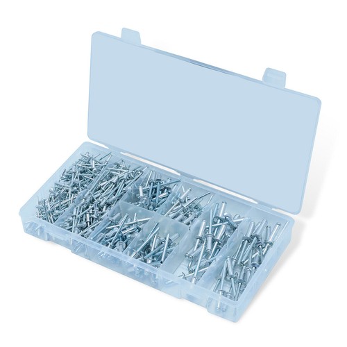 420tlg Blindnieten Set Alu Nieten Sortiment Popnieten 2,4 3,2 4 4,8 Flachkopf - Bild 8 von 8