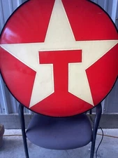 All Original Mid-Century Vintage Texaco Back-Lit Sign Gas Station 33" Sign