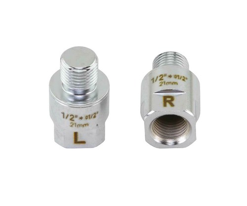 ORIGINAL! PEDALS EXTENDERS 21MM 1/2- TO 1/2 IN CHROME.BIKE PARTS. - 第 1/1 張圖片