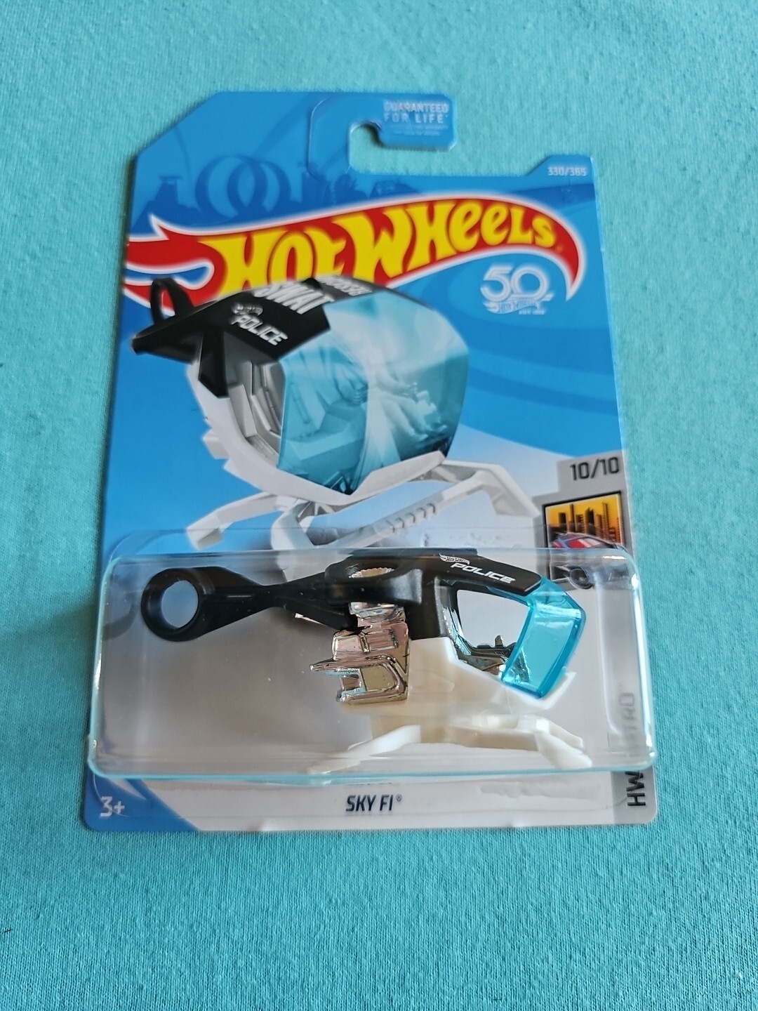 2018 Hot Wheels SKY FI Black 330/365 GREAT CARD Metro