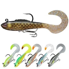 New TRUSCEND Pre-Rigged Fishing Jigs  1:50 Super Durable Soft Swimbait