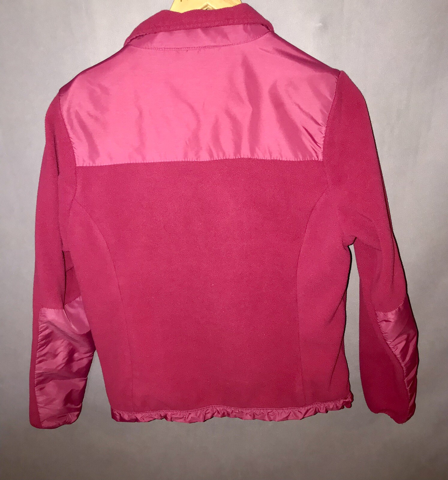 Women's Calvin Klein Performance Fleece Quick Dry Zip Pink Jacket Size