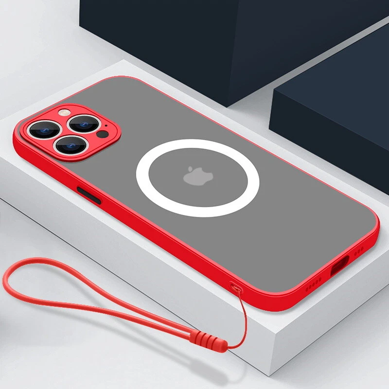 Durable MagSafe Matte Shockproof Phone Case for iPhone 15 14 Pro Max 13 12 11