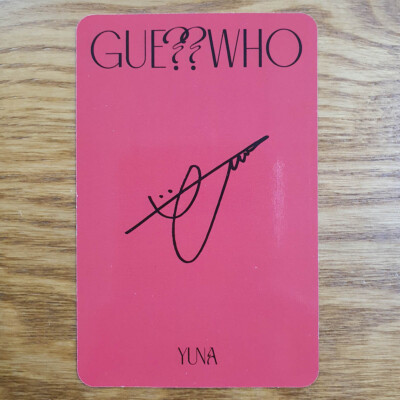 Yuna Official Photocard ITZY Guess Who Genuine Kpop | eBay