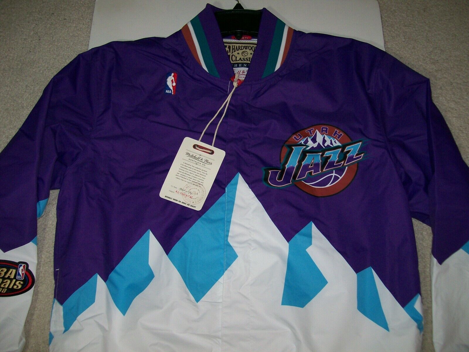 Mitchell & Ness JUST DON NBA UTAH JAZZ WARM UP JACKET ALL STAR 1993 Black -  BLACK / PURPLE