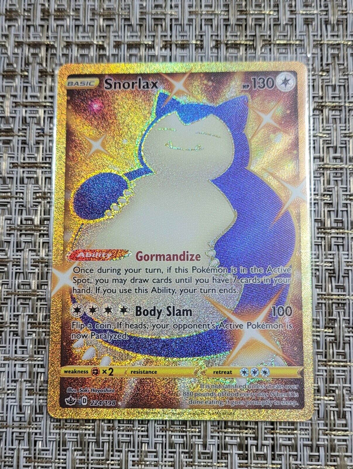 Snorlax (224/198), Busca de Cards