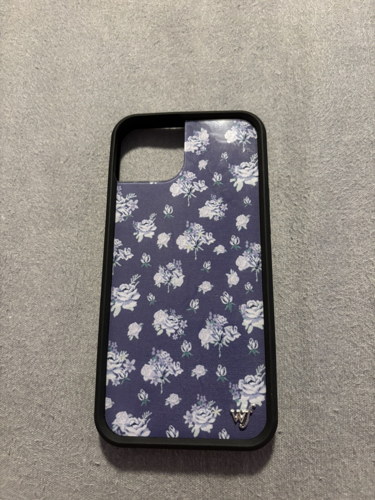 iPhone 15 Plus Case - Purple & Blue Wildflower Floral Design-image