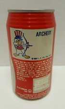 VINTAGE OLYMPIC GAMES LOS ANGELES 1984 COCA-COLA COCA COLA CAN ARCHERY
