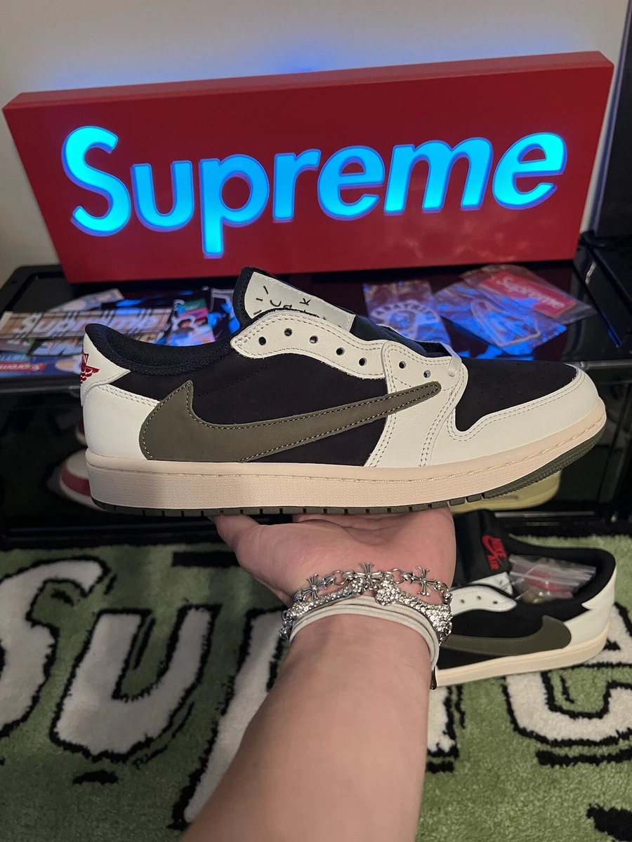 Size 11 Jordan 1 Retro OG x Travis Scott Low Olive W eBay