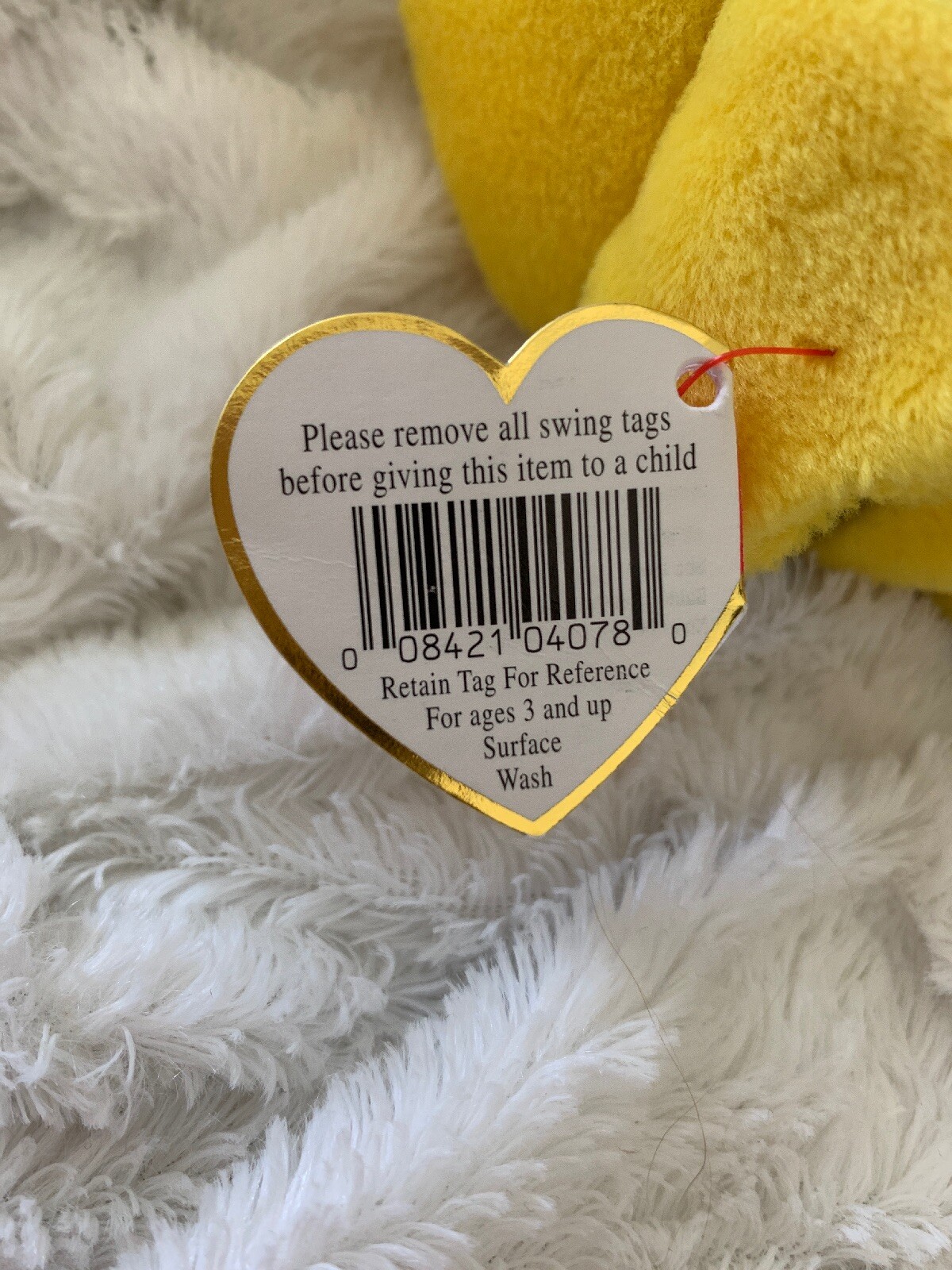 Bubbles Beanie Baby PVC Pellets MWMT RARE eBay