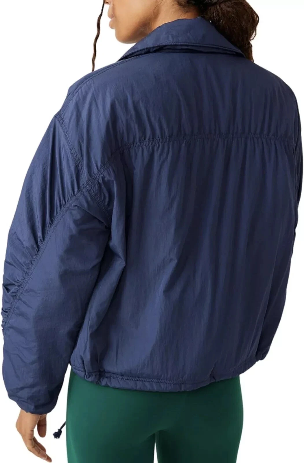 COACH Giacca da allenatori Free People Movement Off the Bleachers blu navy taglia large $148