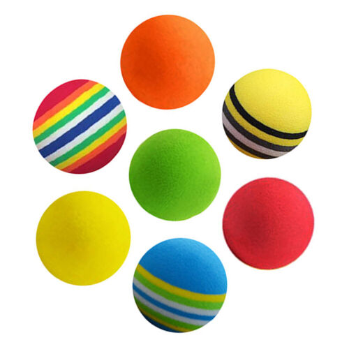 10PCS Practice Balls EVA Elastic Kids Balls for Indoor Outdoor Training (Random