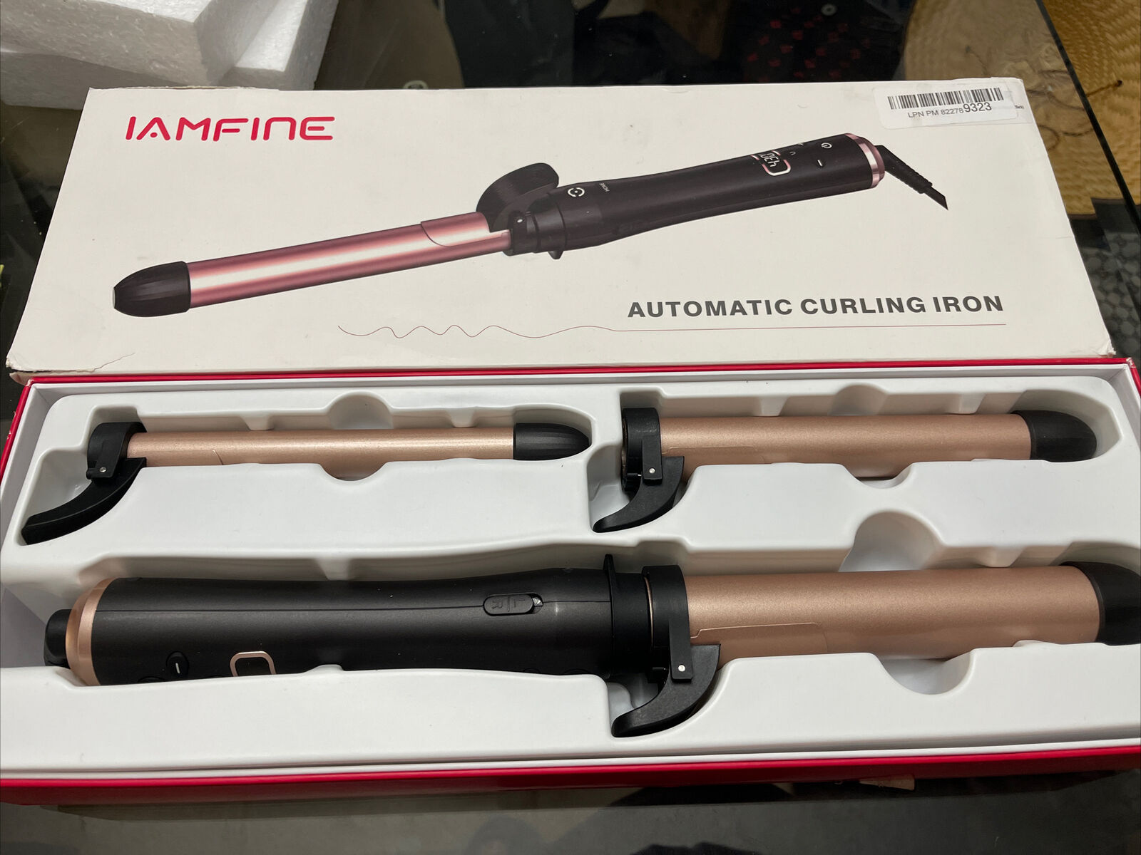 IAMFINE 買い物 Automatic Rotating Curling Iron 【第1位獲得！】 with 3 .75” Size 1.25” 1” Barrels and