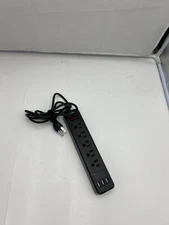 POWER FIRST 53XH90 6-OUTLET POWER STRIP WITH 3 USB PORTS WITH 6 FEET CORD #36872