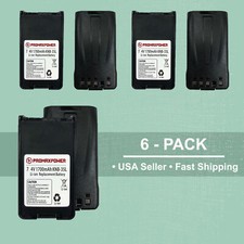 6x Li-Ion 1700mAh Battery for KNB-24, KNB-35L Kenwood Radios TK-2148 TK-3160 NX