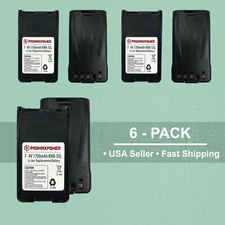 6x  Li-Ion 1700mAh Battery for KNB-24, KNB-35L Kenwood Radios TK-2148 TK-3160 NX