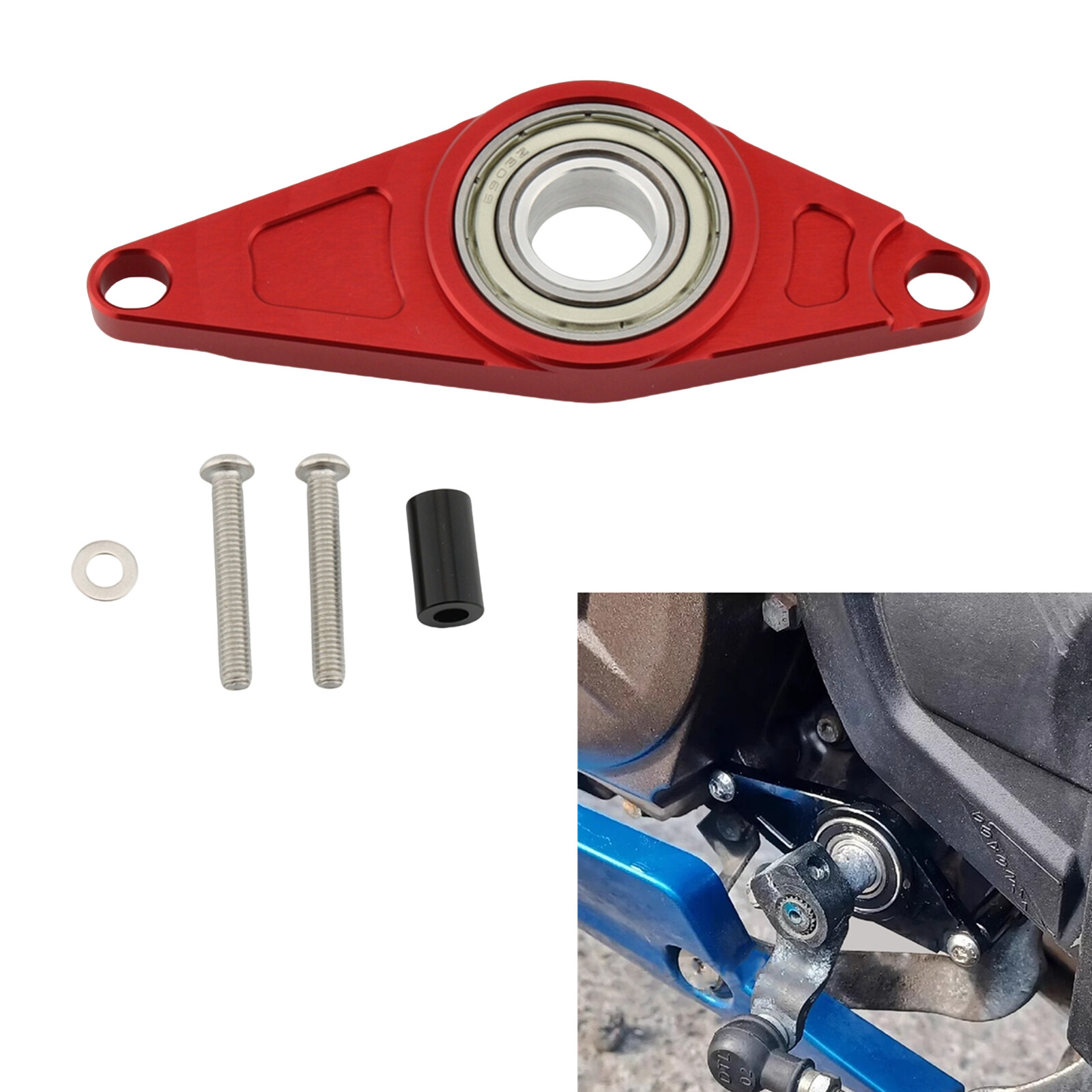 Gear Shifting Support Bracket Kit for Suzuki GIXXER SF 250 2020-2024 Red