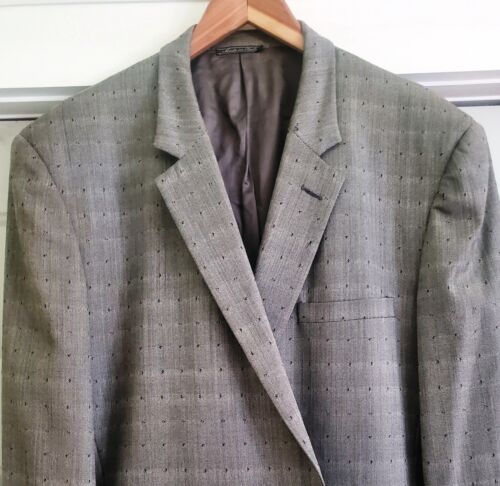 RARE Vintage 1980's Gianni Versace Gray Wool Semi-Structured Blazer 52 - AS IS - Picture 2 of 11