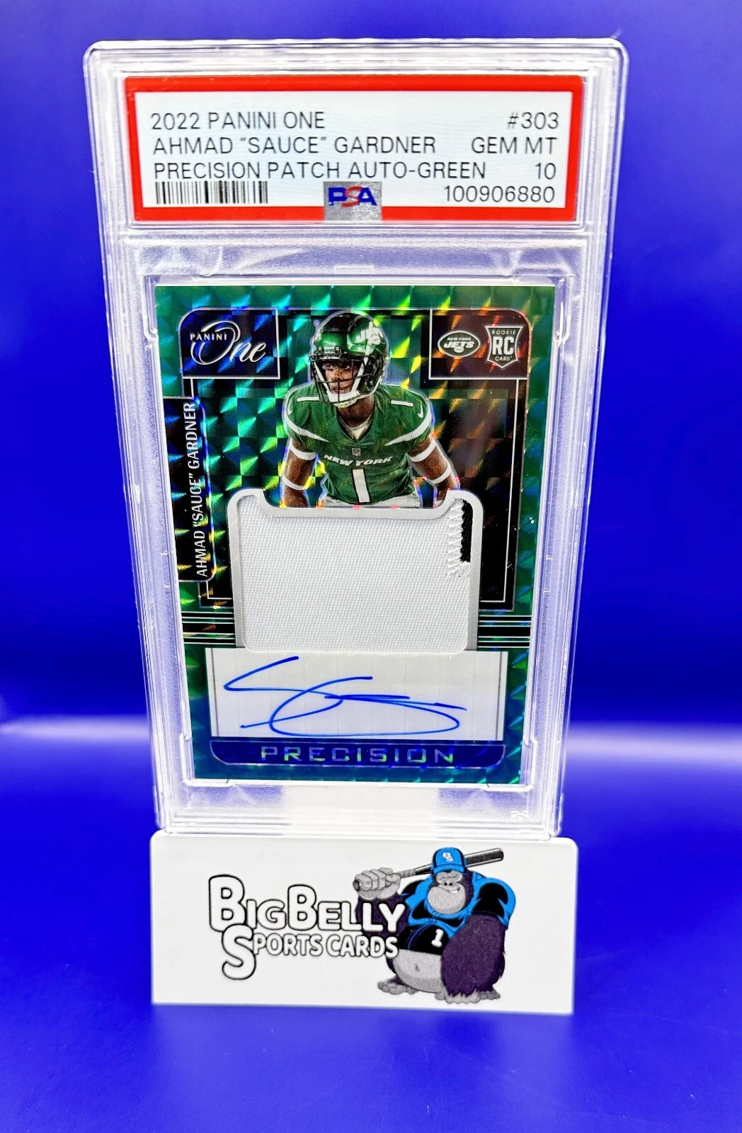 Sauce Gardner Panini One #303 Autograph Patch Precision Green