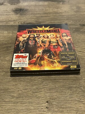 WWF/WWE: WrestleMania 35 (DVD, 2019) w/ Slipcover TOPPS Factory