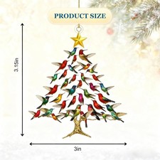 Colorful Hummingbird Christmas Tree Ornament 2025-Holiday Home Decor 1 pcs