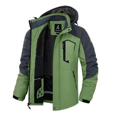 Mens Ski Jacket Snowboard Mens Parka Winter Coat Waterproof Insulated Warm He...