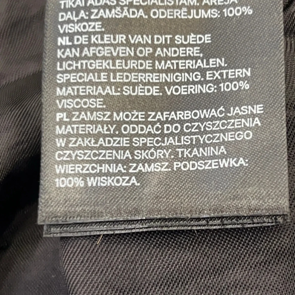 H&M Trend, Wickelrock, Größe: 34, Schwarz, Wildleder/Polyester, Einfarbig #nM9