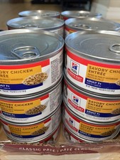 24 Cans case Hills Science Diet Canned Wet Cat Food, Adult 7 , 5.5 Oz Cans NEW