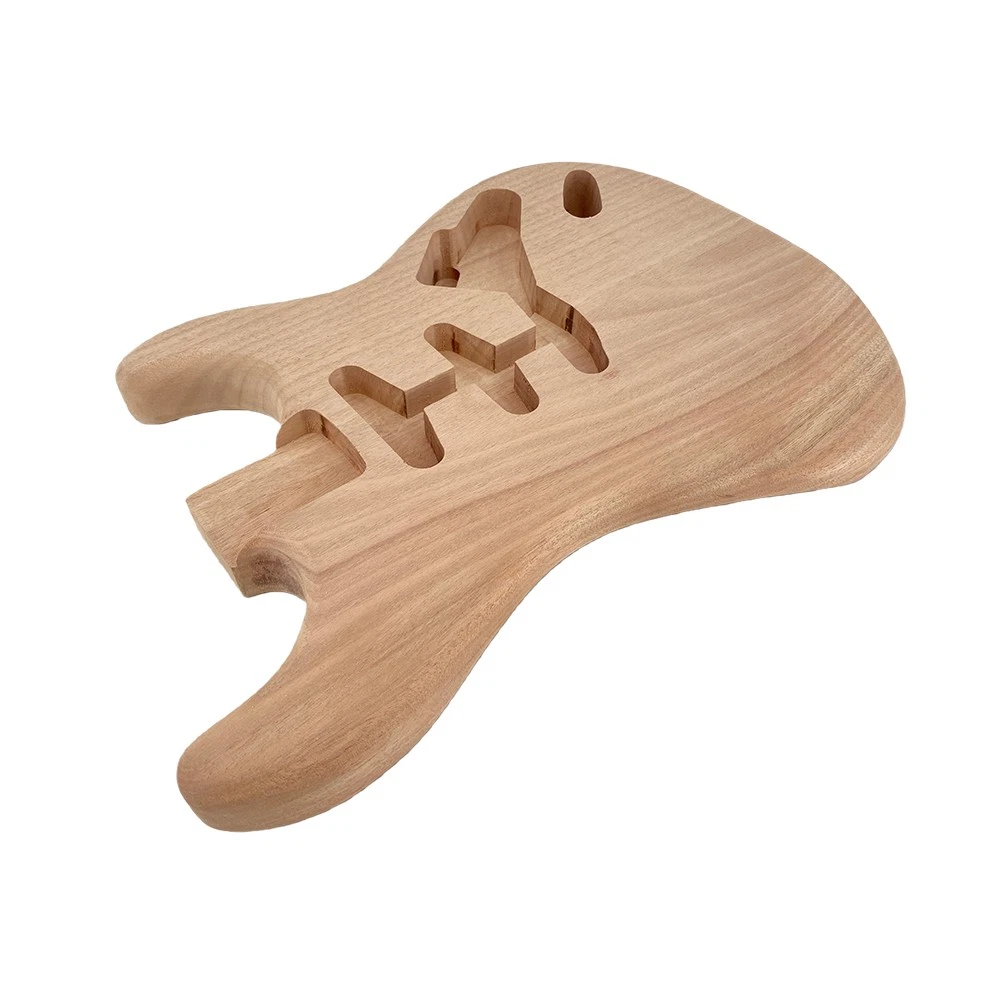 New Guitar Body Mahogany Wood Bolt On Heel SSS Style Unfinished