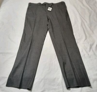 Carnoustie Aristo Flat Front Trouser Mid Gray 40X30