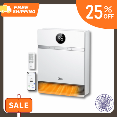 #ad BIG SALE DREO Smart Wall Mounted Space Heater with Oscillation $99.99