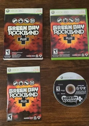 New ListingGreen Day: Rock Band Plus (Microsoft Xbox 360, 2010) CIB Complete w Slip Cover