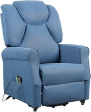 Poltrona Relax Elettrica Vibromassaggio Reclinazione Poltrona per Anziani Soggio