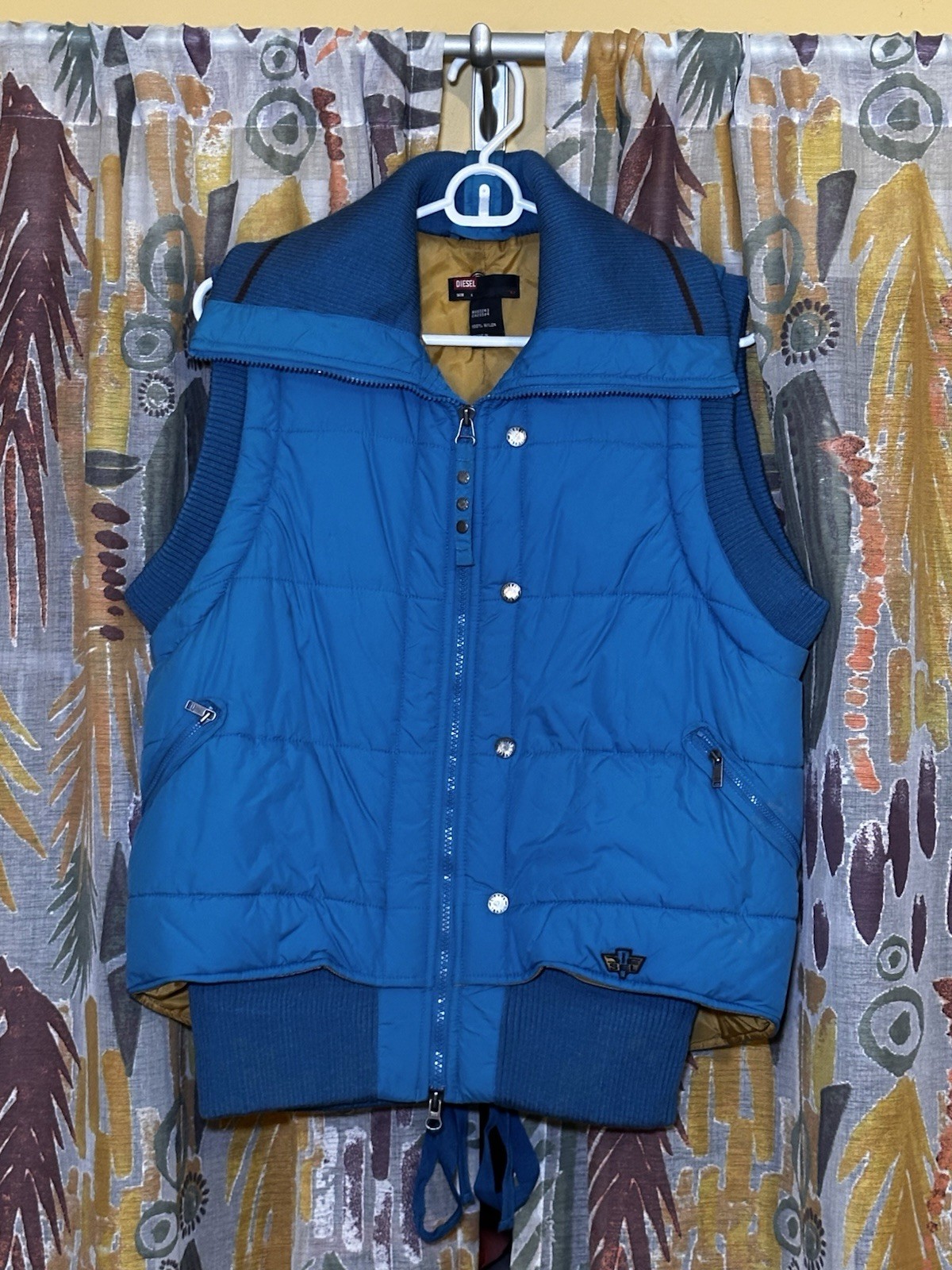 Vintage Diesel Puffer Vest Woman’s Size L Circa 1999