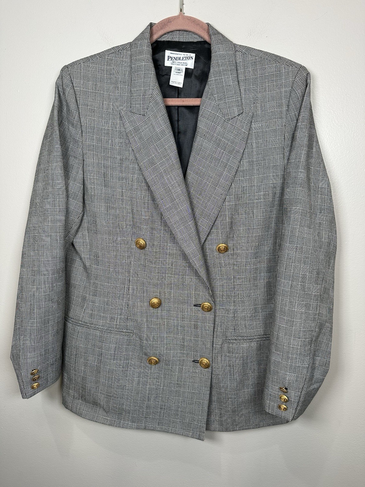 Pendleton Womens Double Breasted Blazer Size 14 1… - image 2
