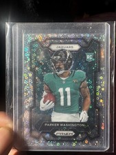 Parker Washington 2023 Prizm No Huddle Silver Disco Variation SP RC #331 Jaguars