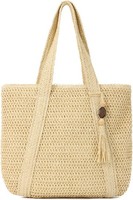 Stroh Strandtasche Damen Sommer Schultertasche Boho Hobo Handtasche